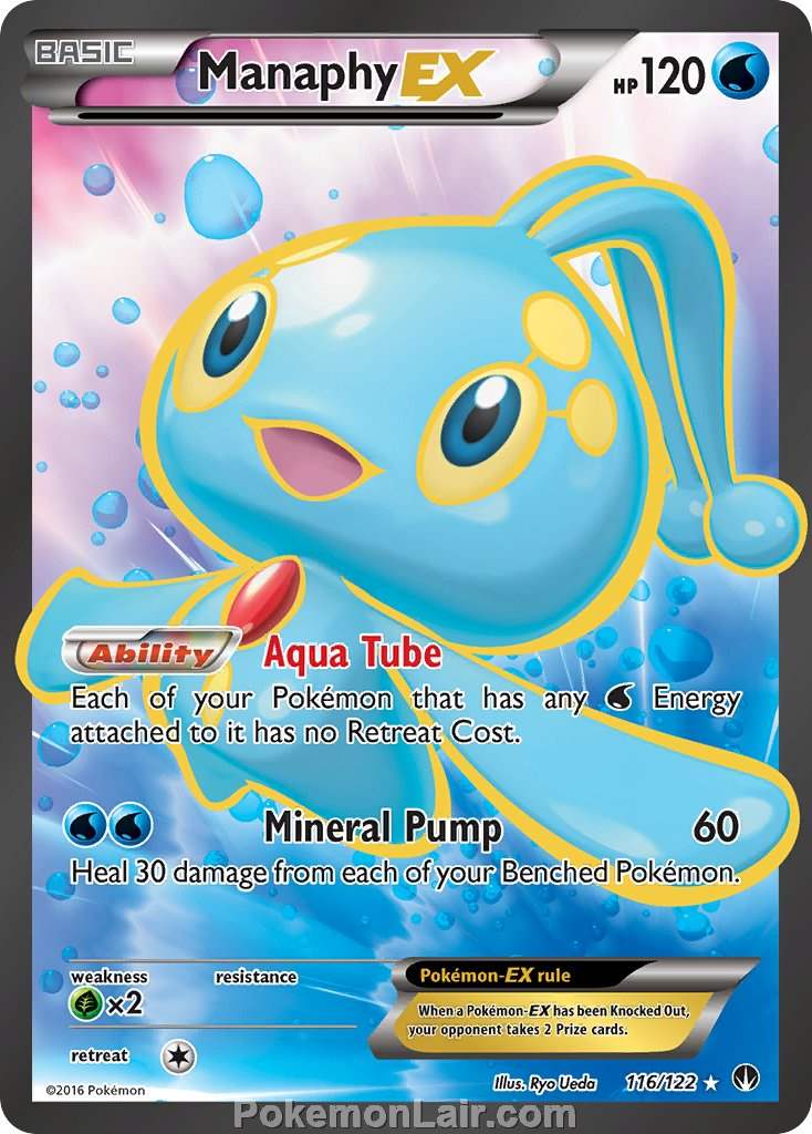 2016 Pokemon Trading Card Game BREAKpoint Price List – 116 Manaphy EX