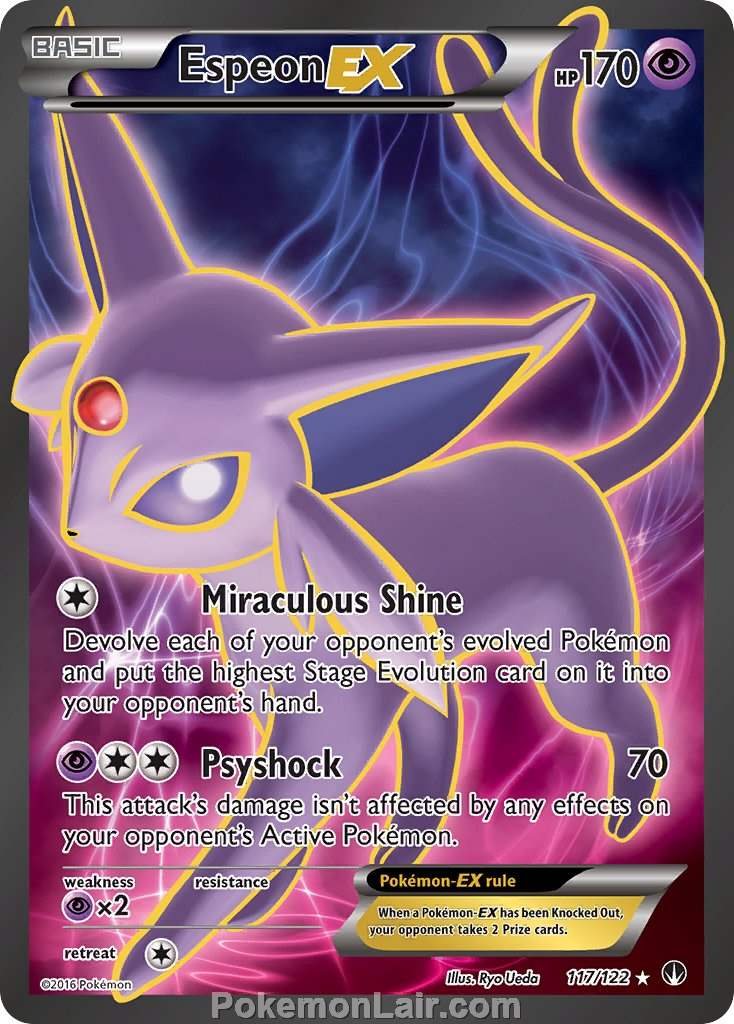 2016 Pokemon Trading Card Game BREAKpoint Price List – 117 Espeon EX