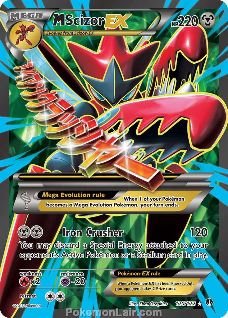 2016 Pokemon Trading Card Game BREAKpoint Price List – 120 M Scizor EX