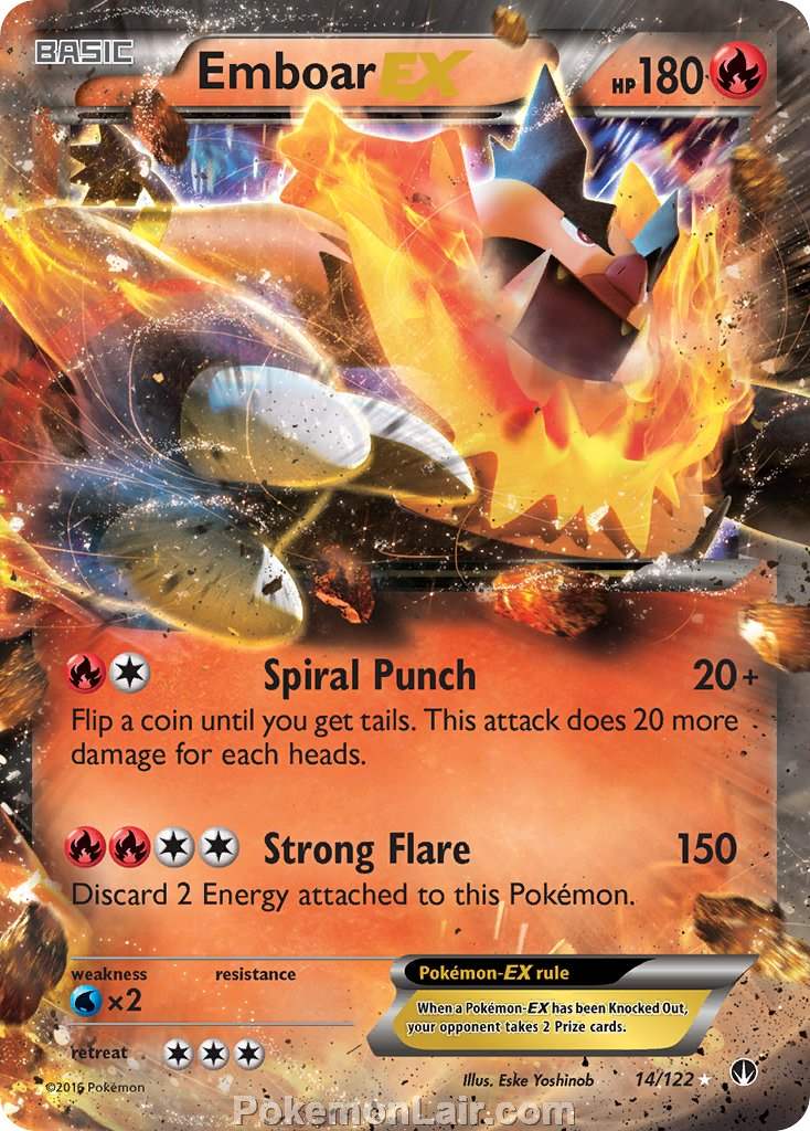 2016 Pokemon Trading Card Game BREAKpoint Price List – 14 Emboar EX