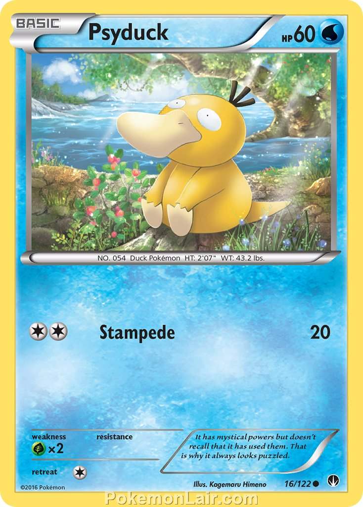 2016 Pokemon Trading Card Game BREAKpoint Price List – 16 Psyduck