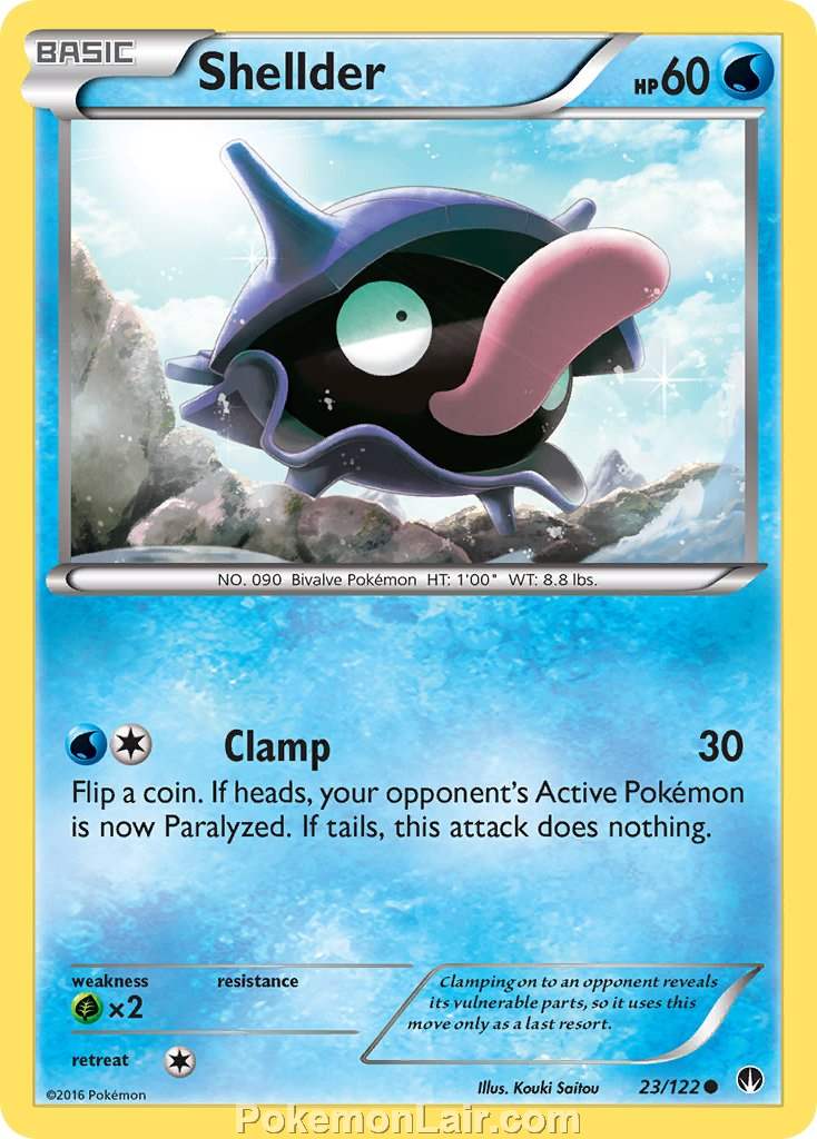 2016 Pokemon Trading Card Game BREAKpoint Price List – 23 Shellder