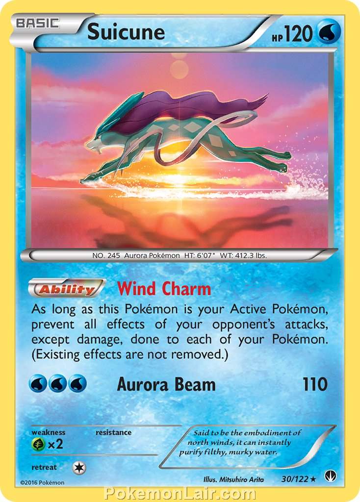 2016 Pokemon Trading Card Game BREAKpoint Price List – 30 Suicune