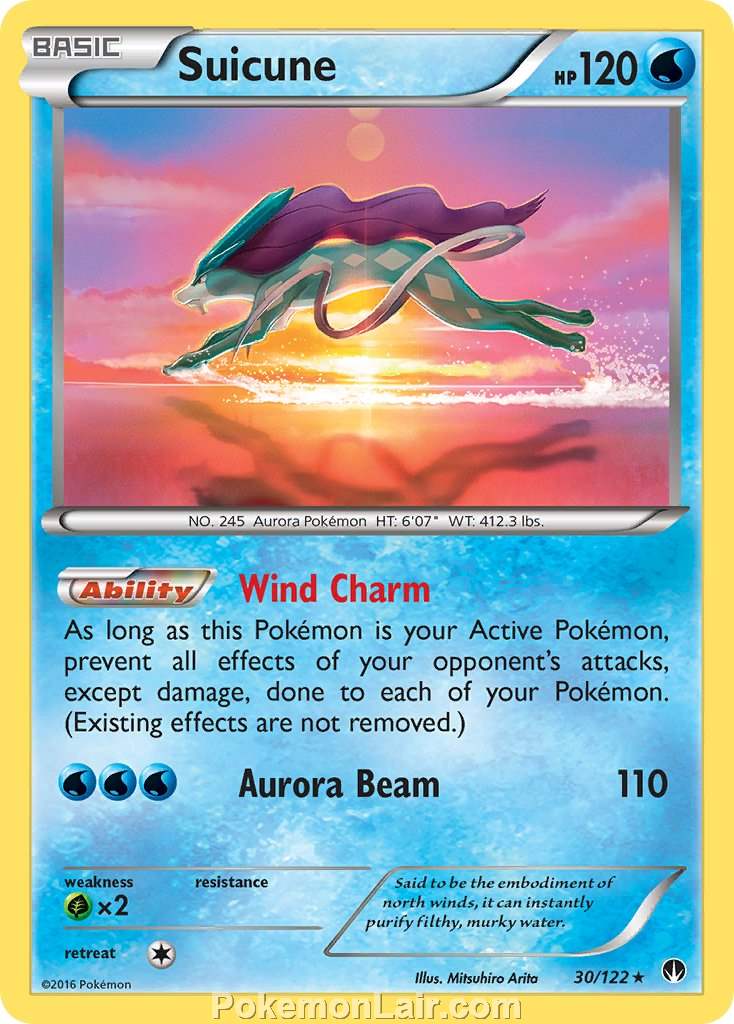 2016 Pokemon Trading Card Game BREAKpoint Price List – 30 Suicune