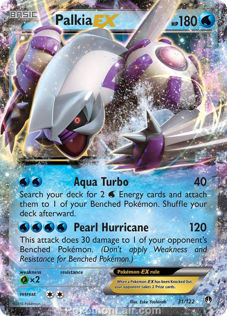 2016 Pokemon Trading Card Game BREAKpoint Price List – 31 Palkia EX