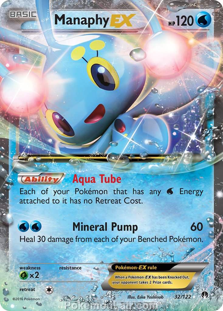 2016 Pokemon Trading Card Game BREAKpoint Price List – 32 Manaphy EX