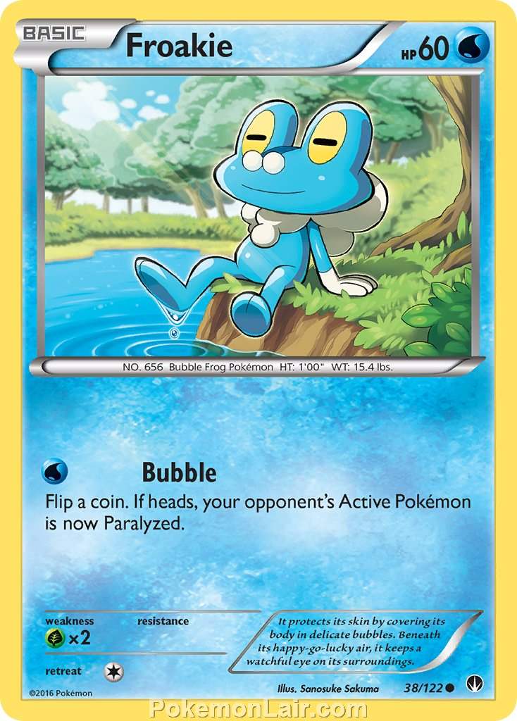 2016 Pokemon Trading Card Game BREAKpoint Price List – 38 Froakie