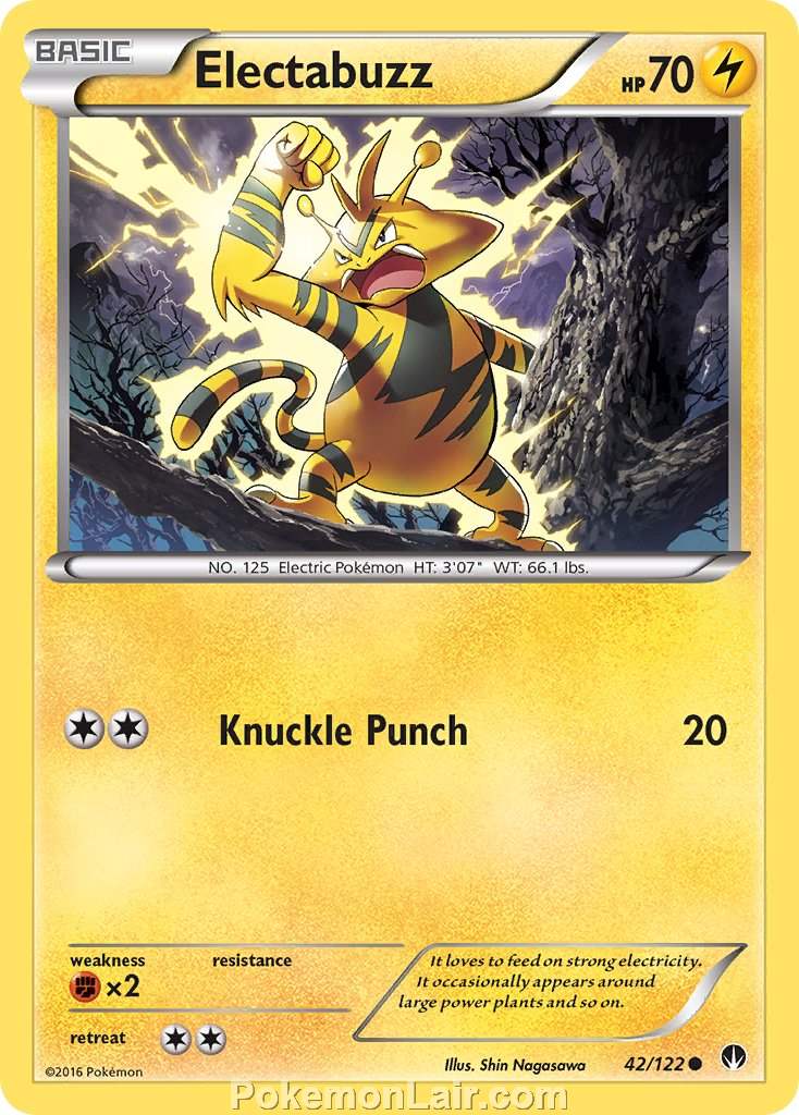 2016 Pokemon Trading Card Game BREAKpoint Price List – 42 Electabuzz