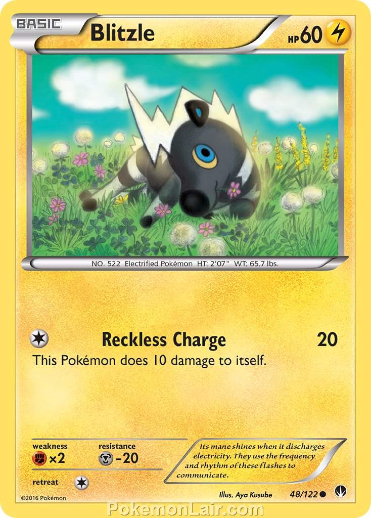 2016 Pokemon Trading Card Game BREAKpoint Price List – 48 Blitzle