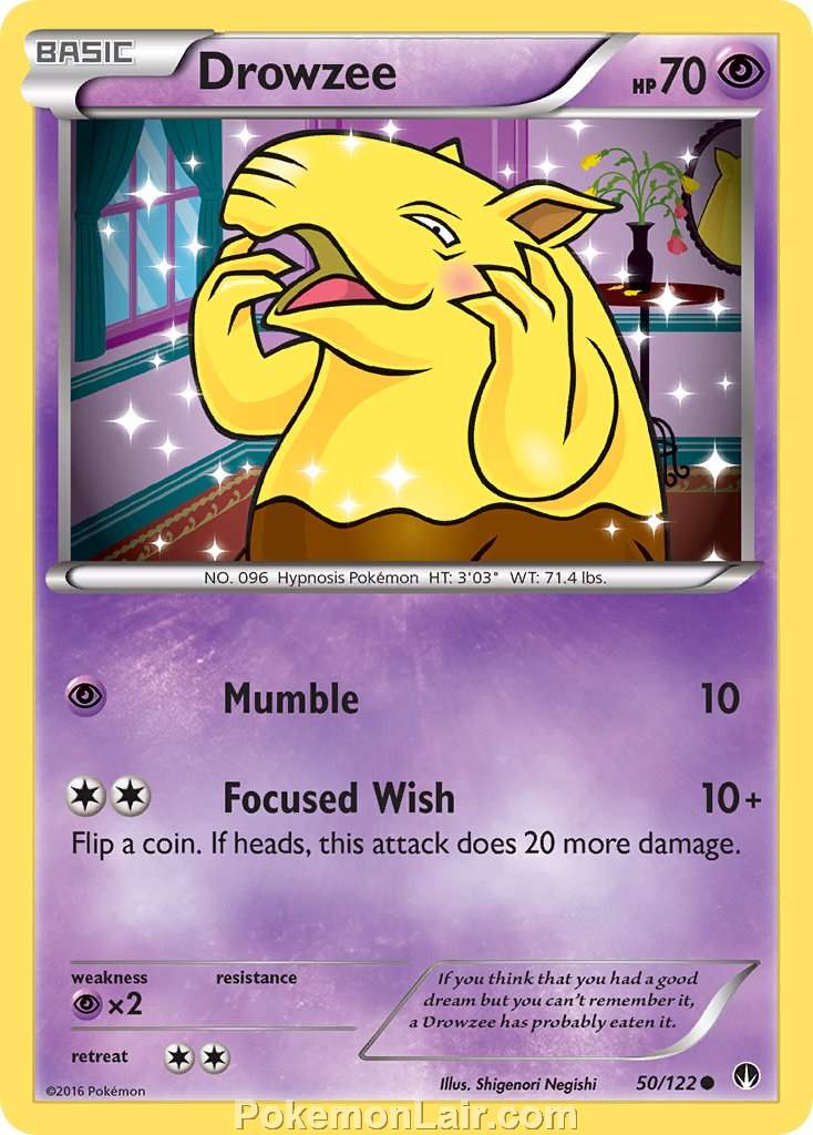 2016 Pokemon Trading Card Game BREAKpoint Price List – 50 Drowzee