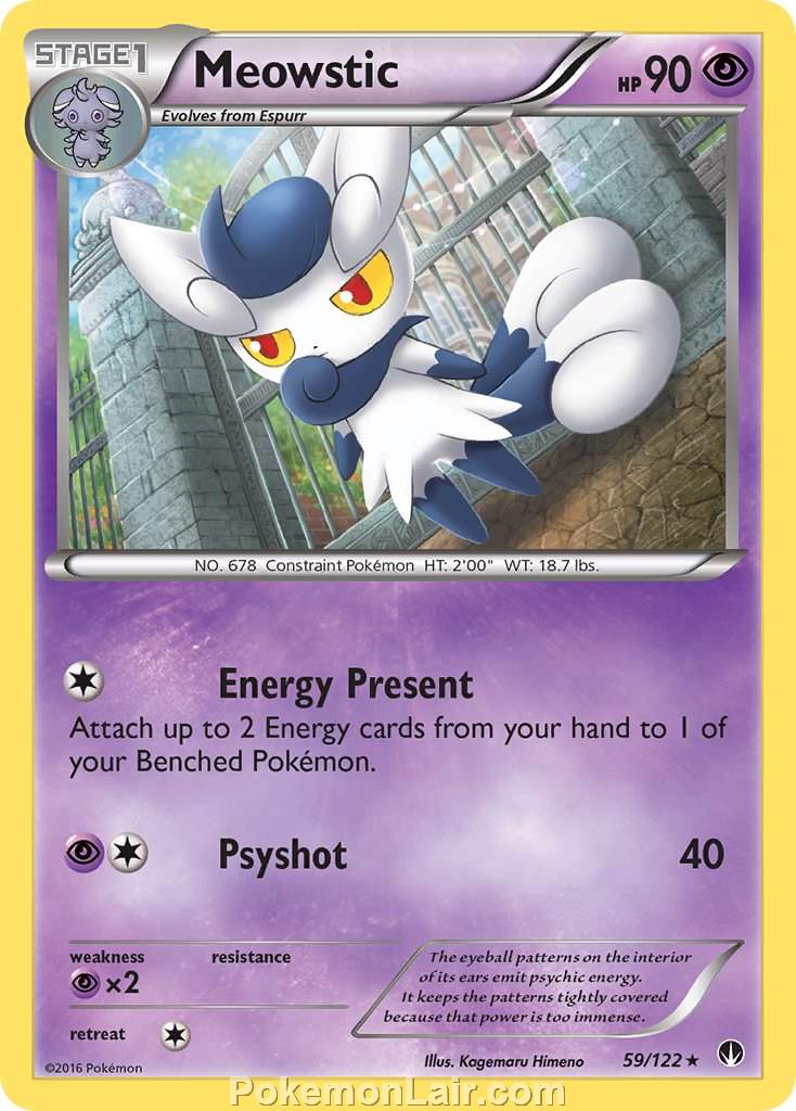 2016 Pokemon Trading Card Game BREAKpoint Price List – 59 Meowstic