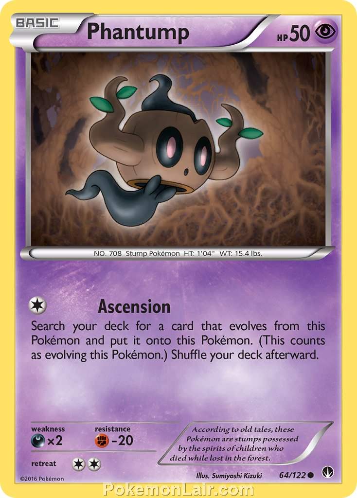 2016 Pokemon Trading Card Game BREAKpoint Price List – 64 Phantump