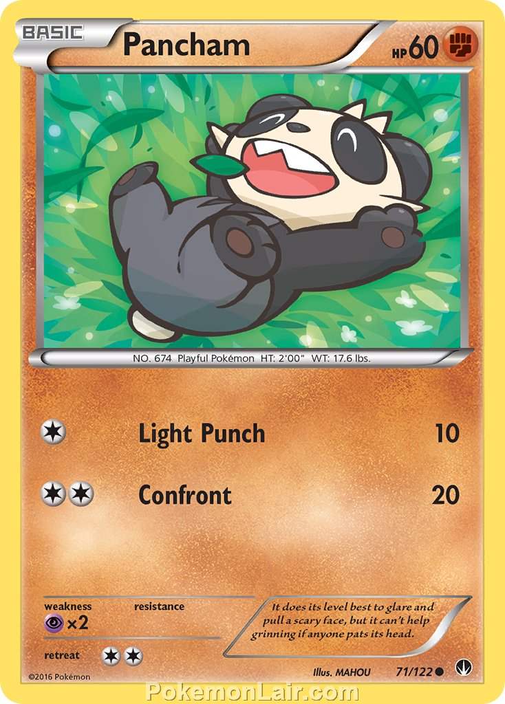 2016 Pokemon Trading Card Game BREAKpoint Price List – 71 Pancham