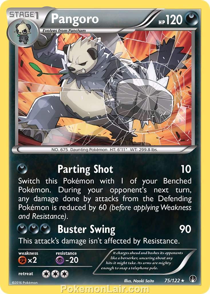 2016 Pokemon Trading Card Game BREAKpoint Price List – 75 Pangoro