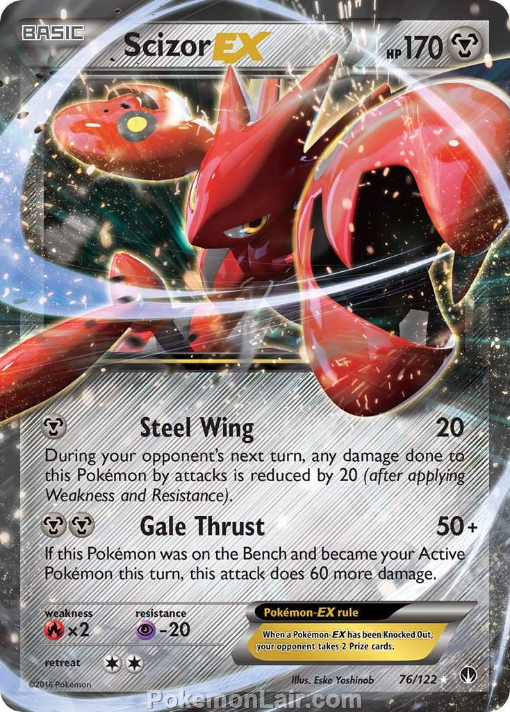 2016 Pokemon Trading Card Game BREAKpoint Price List – 76 Scizor EX