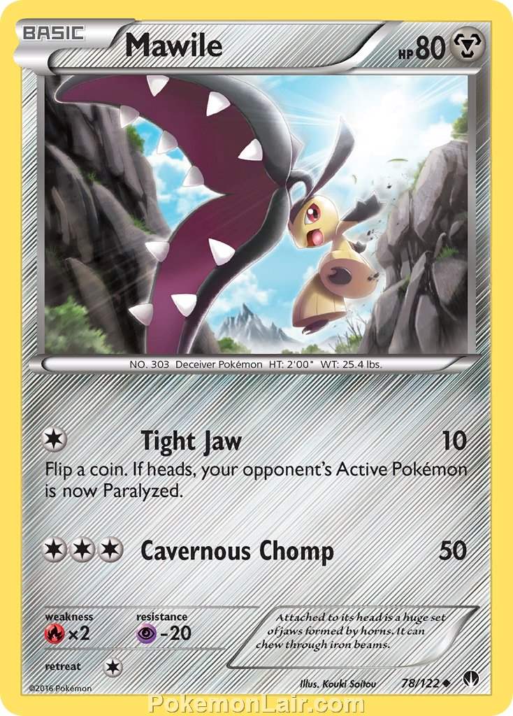 2016 Pokemon Trading Card Game BREAKpoint Price List – 78 Mawile
