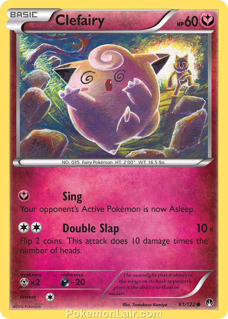 2016 Pokemon Trading Card Game BREAKpoint Price List – 81 Clefairy