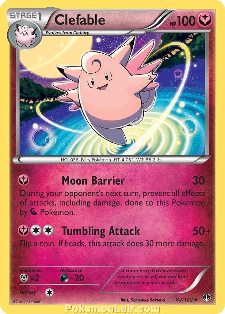 2016 Pokemon Trading Card Game BREAKpoint Price List – 82 Clefable