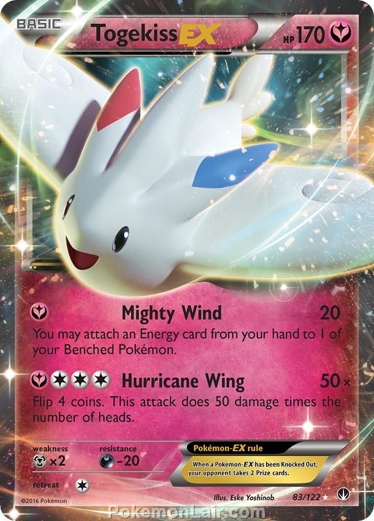 2016 Pokemon Trading Card Game BREAKpoint Price List – 83 Togekiss EX