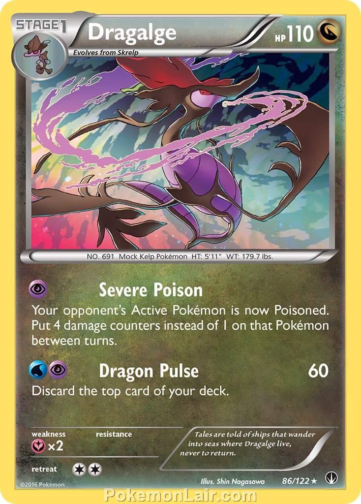 2016 Pokemon Trading Card Game BREAKpoint Price List – 86 Dragalge
