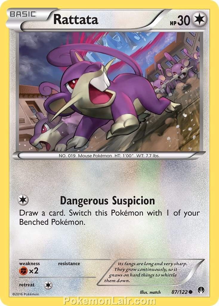 2016 Pokemon Trading Card Game BREAKpoint Price List – 87 Rattata