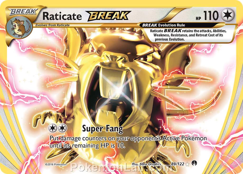 2016 Pokemon Trading Card Game BREAKpoint Price List – 89 Raticate Break