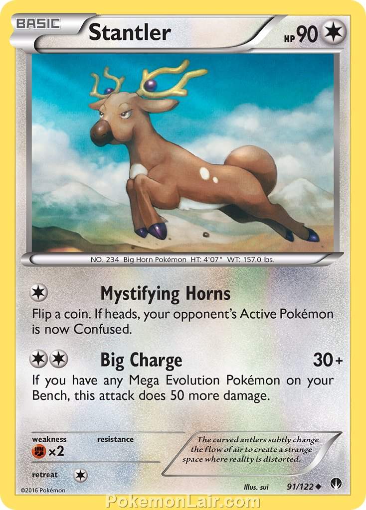 2016 Pokemon Trading Card Game BREAKpoint Price List – 91 Stantler