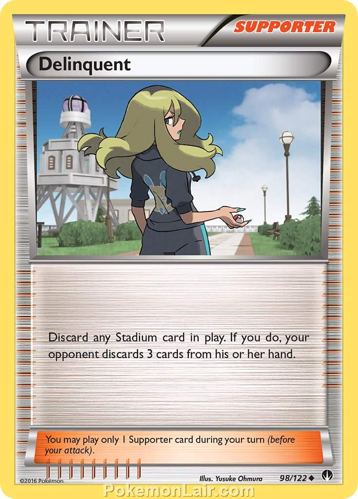 2016 Pokemon Trading Card Game BREAKpoint Price List – 98 Delinquent