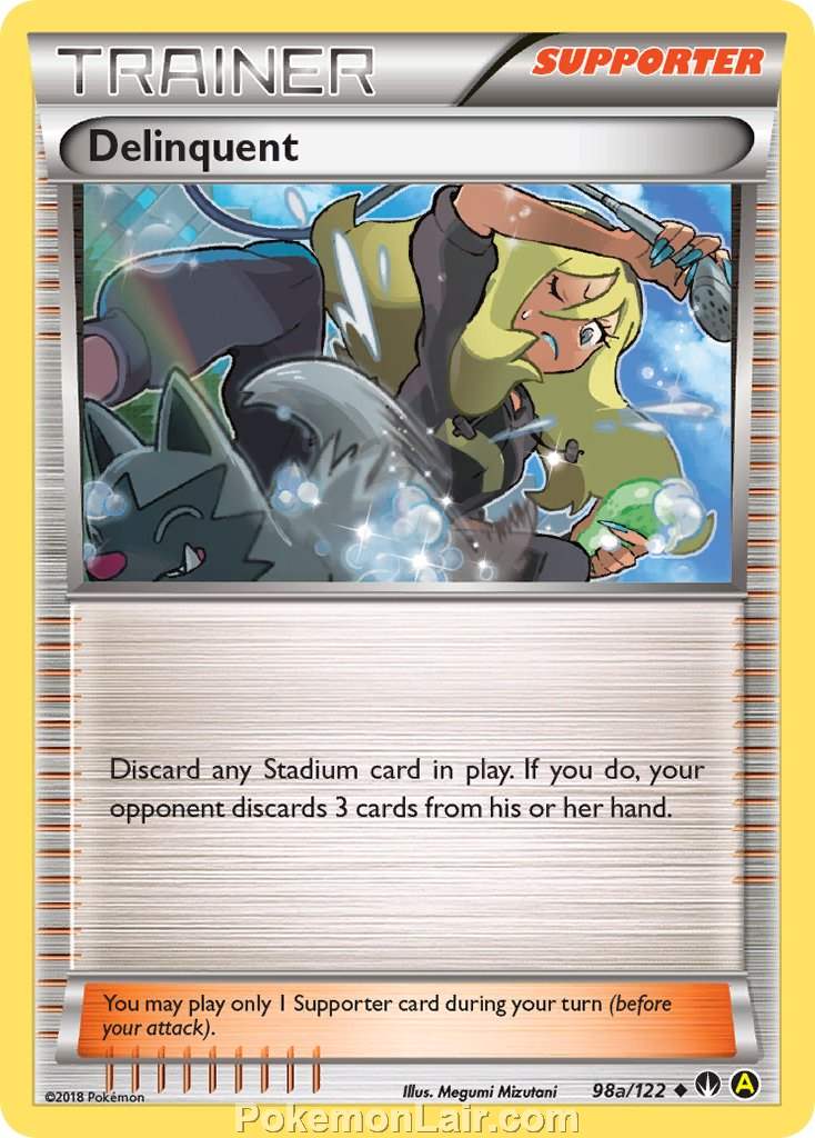 2016 Pokemon Trading Card Game BREAKpoint Price List – 98a Delinquent