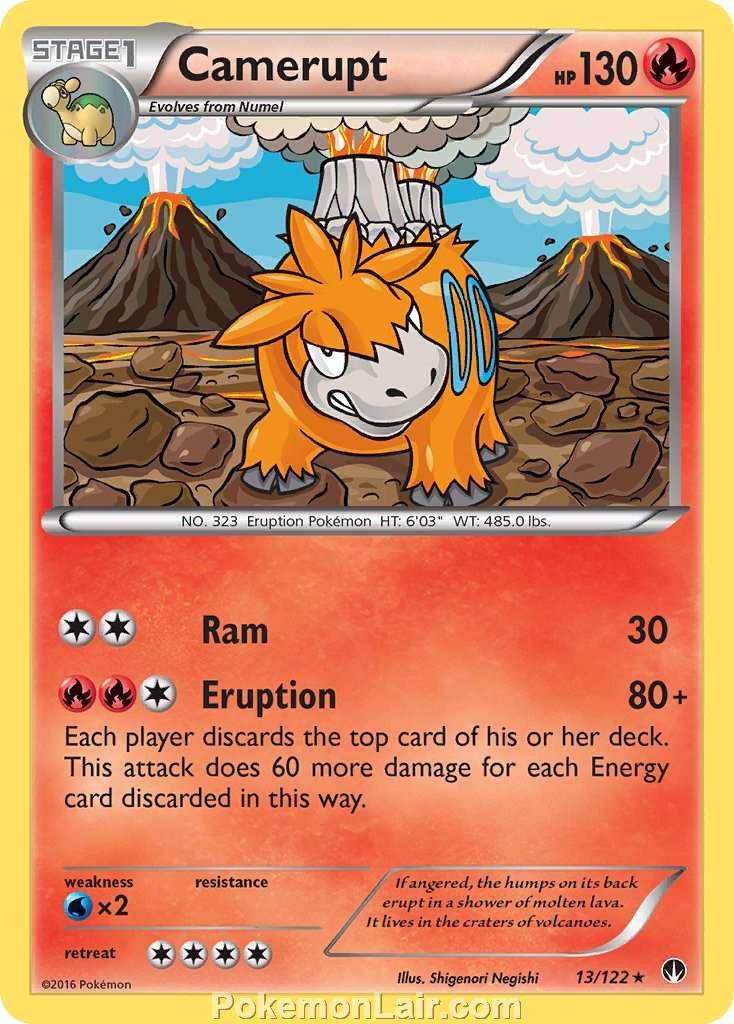 2016 Pokemon Trading Card Game BREAKpoint Set – 13 Camerupt