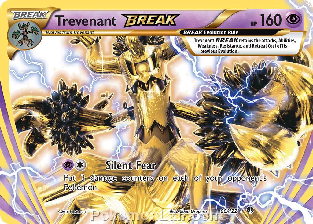 2016 Pokemon Trading Card Game BREAKpoint Set – 66 Trevenant Break