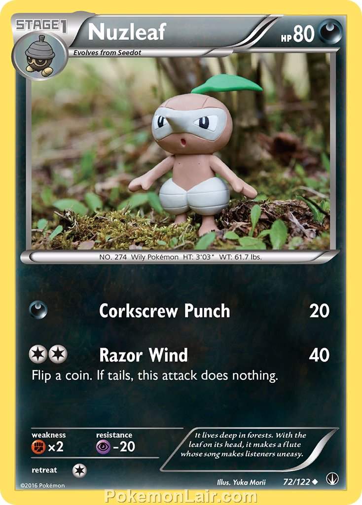 2016 Pokemon Trading Card Game BREAKpoint Set – 72 Nuzleaf