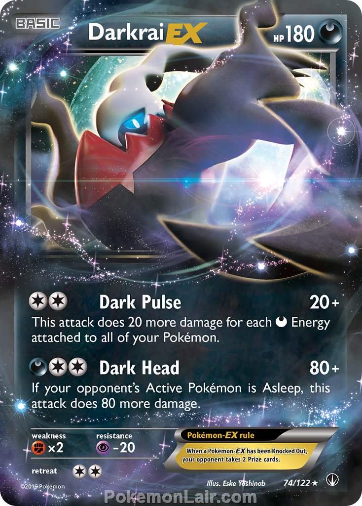 2016 Pokemon Trading Card Game BREAKpoint Set – 74 Darkrai EX