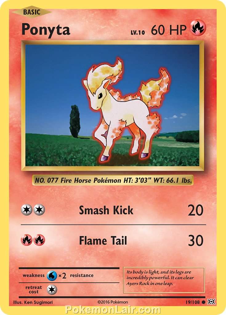 2016 Pokemon Trading Card Game Evolutions Price List – 19 Ponyta