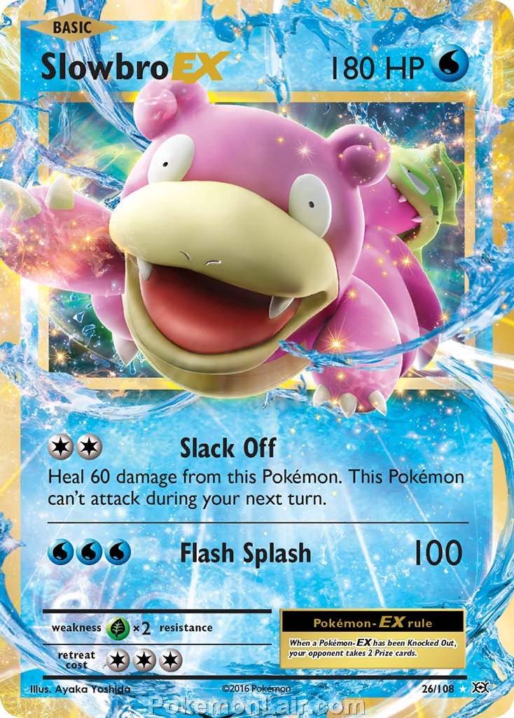 2016 Pokemon Trading Card Game Evolutions Price List – 26 Slowbro EX