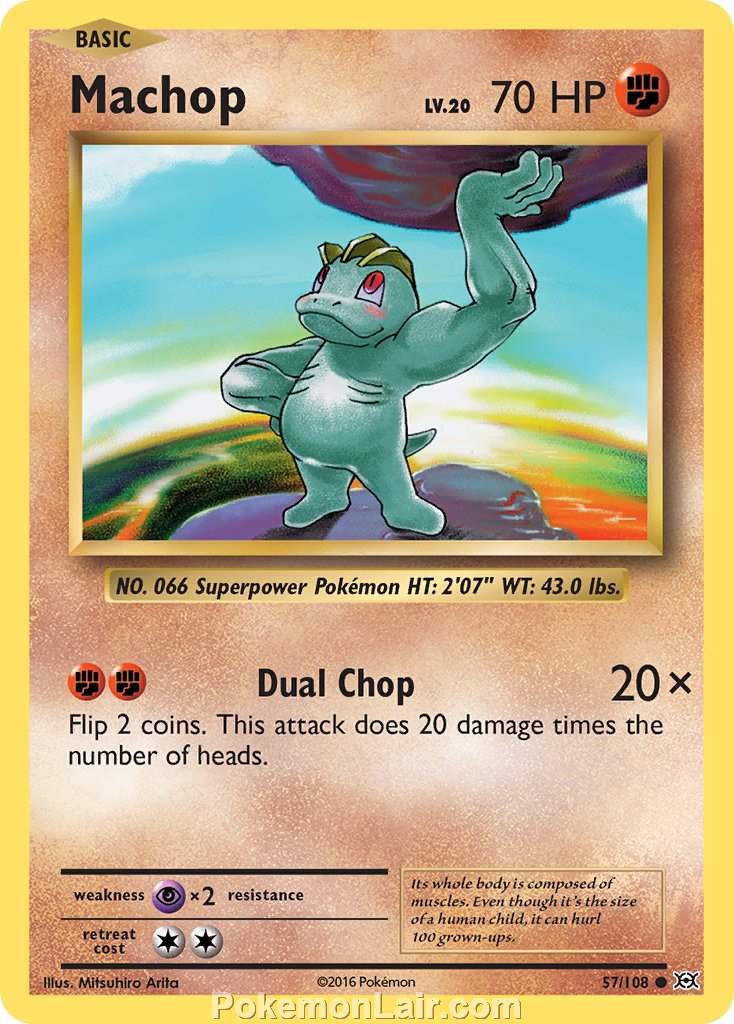 2016 Pokemon Trading Card Game Evolutions Price List – 57 Machop