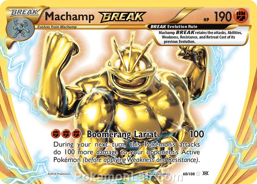 2016 Pokemon Trading Card Game Evolutions Price List – 60 Machamp Break