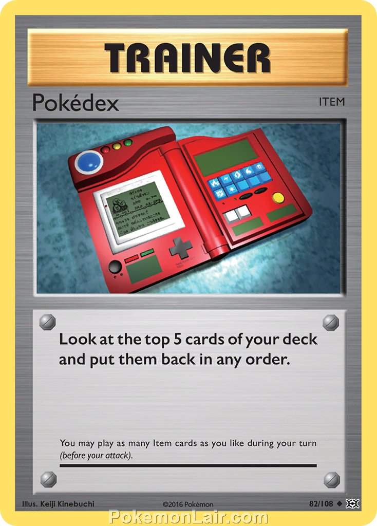 2016 Pokemon Trading Card Game Evolutions Price List – 82 Pokedex