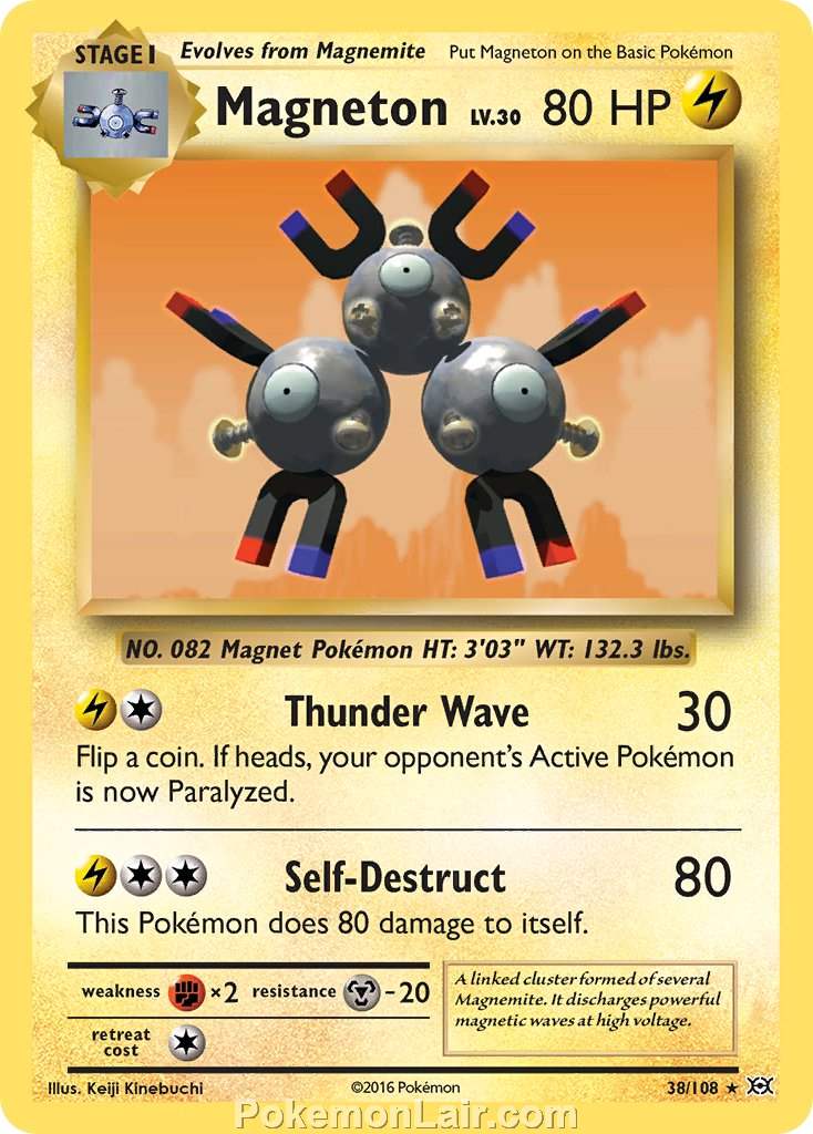 2016 Pokemon Trading Card Game Evolutions Set – 38 Magneton