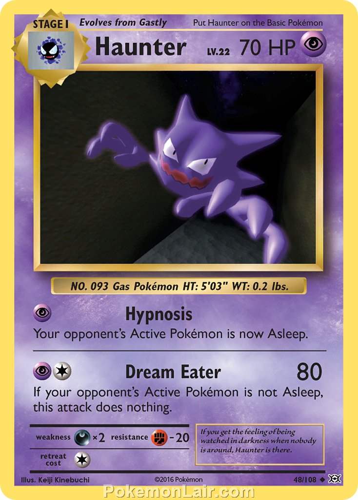 2016 Pokemon Trading Card Game Evolutions Set – 48 Haunter