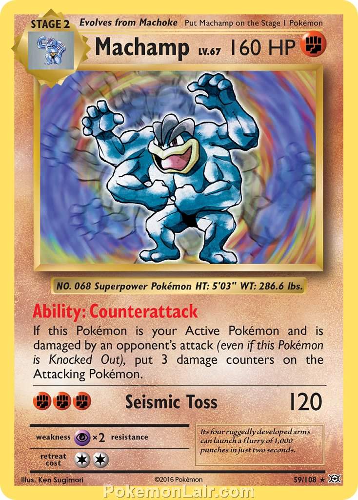 2016 Pokemon Trading Card Game Evolutions Set – 59 Machamp