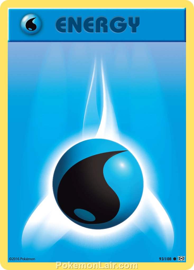 2016 Pokemon Trading Card Game Evolutions Set – 93 Water Energy