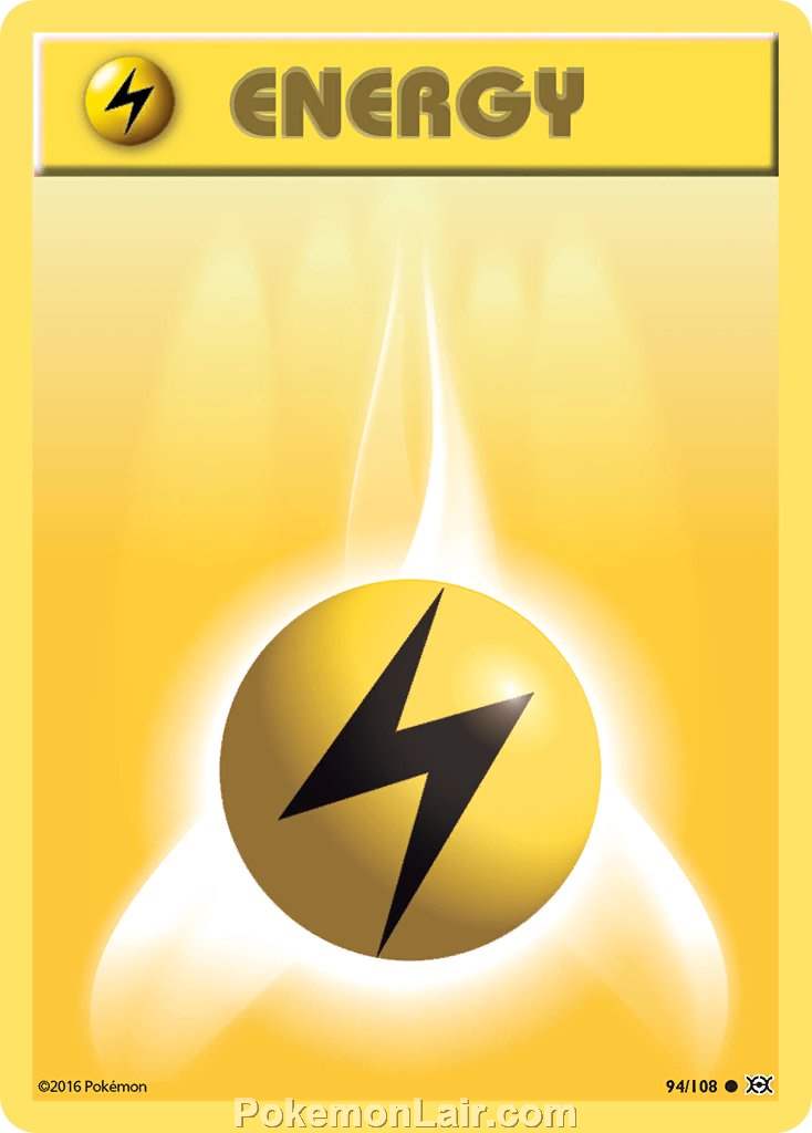 2016 Pokemon Trading Card Game Evolutions Set – 94 Lightning Energy
