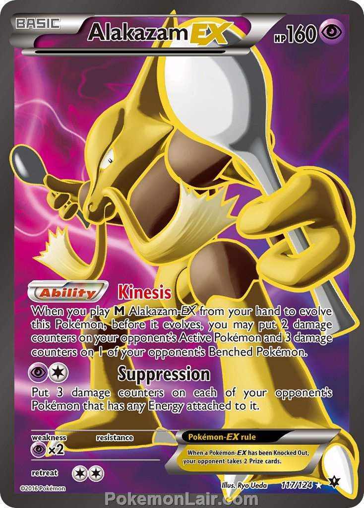 2016 Pokemon Trading Card Game Fates Collide Price List – 117 Alakazam EX