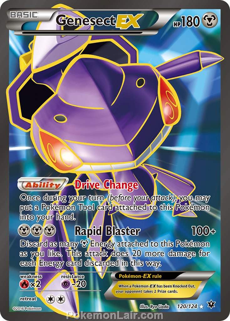 2016 Pokemon Trading Card Game Fates Collide Price List – 120 Genesect EX