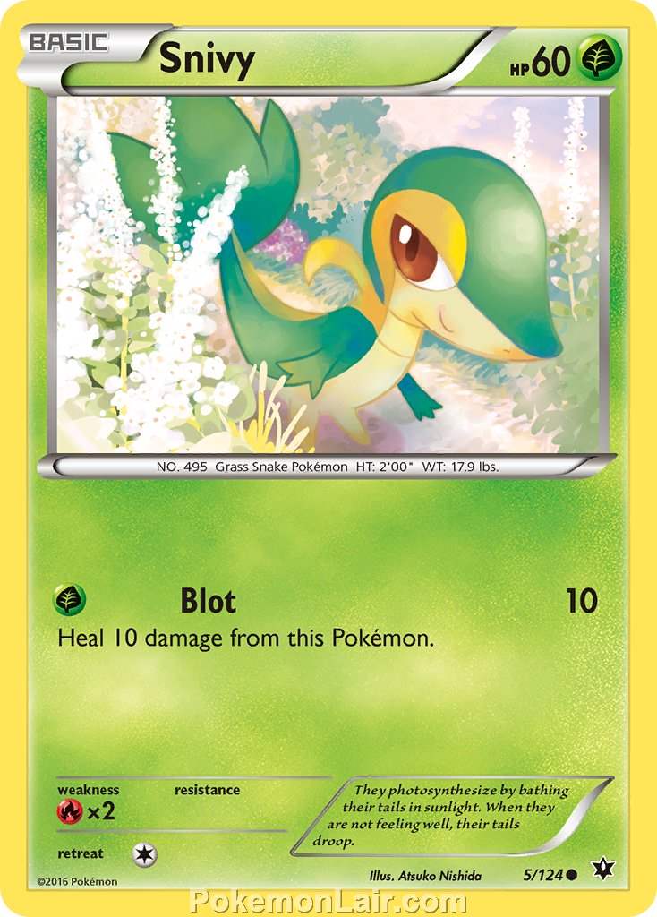 2016 Pokemon Trading Card Game Fates Collide Price List – 5 Snivy