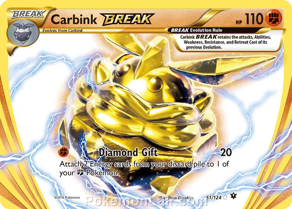 2016 Pokemon Trading Card Game Fates Collide Price List – 51 Carbink Break