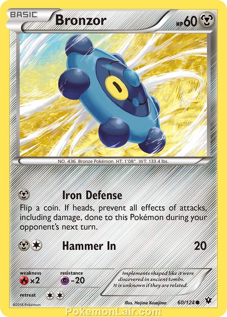 2016 Pokemon Trading Card Game Fates Collide Price List – 60 Bronzor