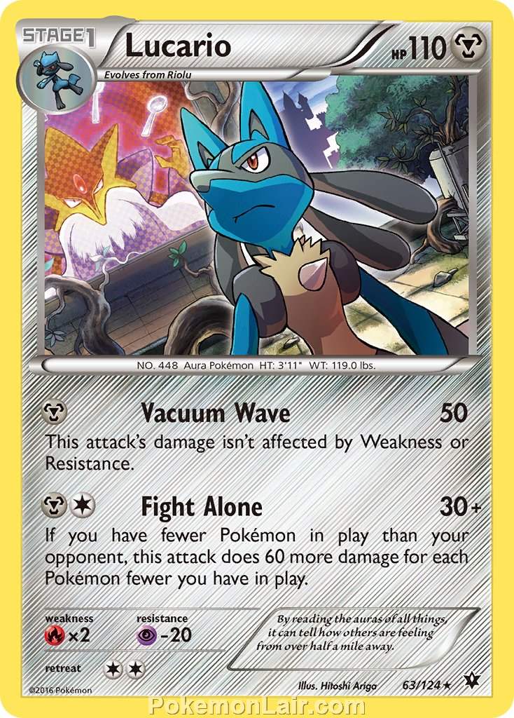 2016 Pokemon Trading Card Game Fates Collide Price List – 63 Lucario