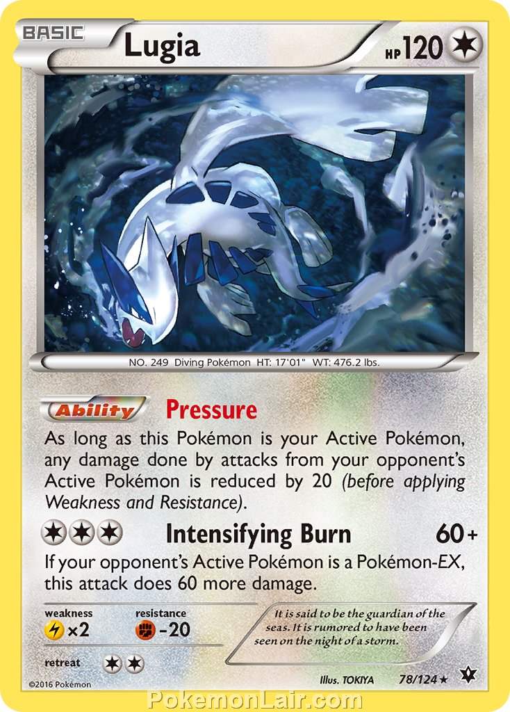 2016 Pokemon Trading Card Game Fates Collide Price List – 78 Lugia